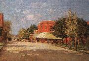 Theodore Clement Steele Street Scene china oil painting artist